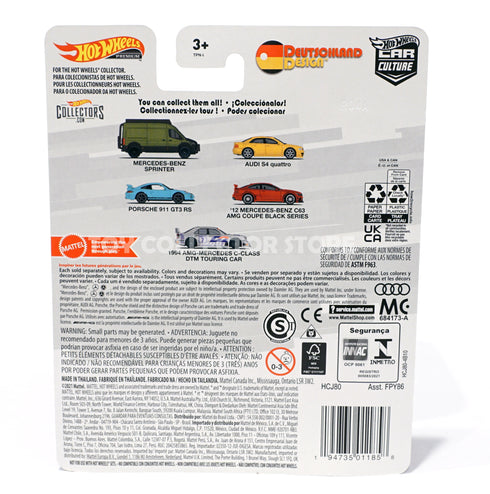 Hot Wheels Deutschland Design 1994 AMG Mercedes C Class DTM Touring Car Diecast